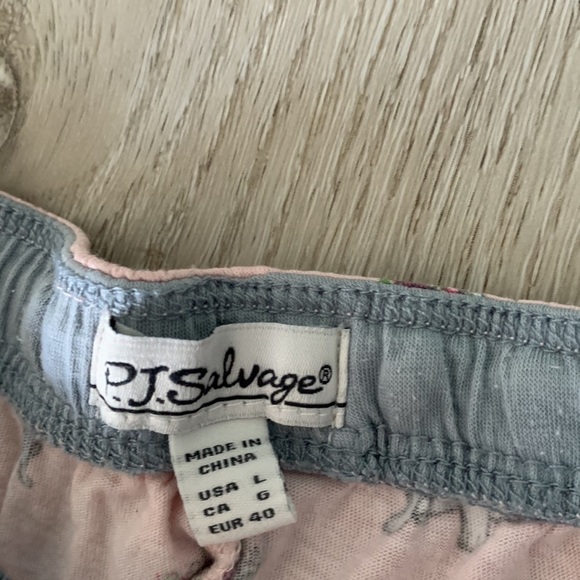 P.J. Salvage pajama pants dogs lovers print size large‎ pink gray comfy soft - Picture 7 of 9